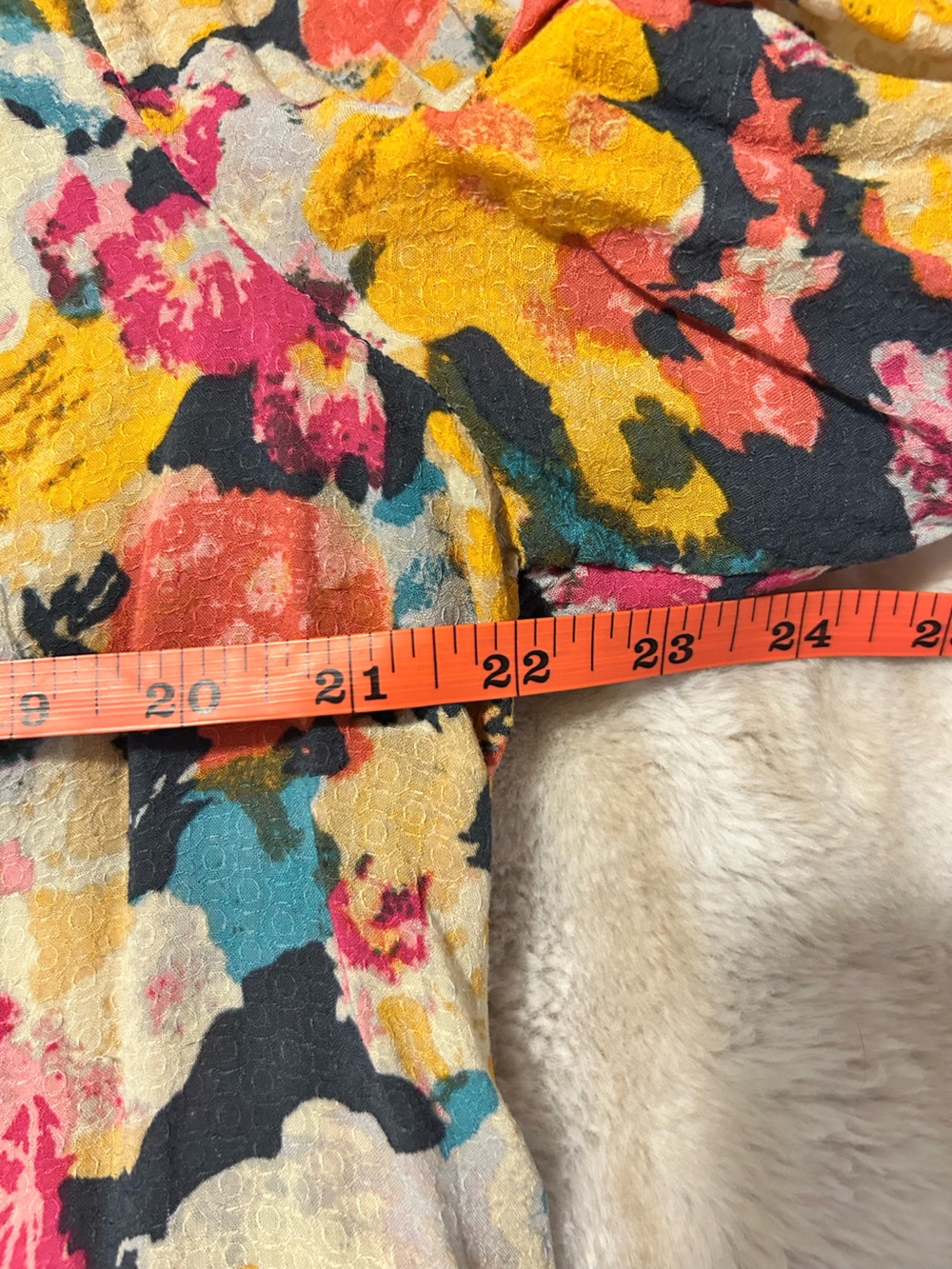 Maeve Multicolor Floral Button-Front Blouse Size 12 - Picture 3 of 5